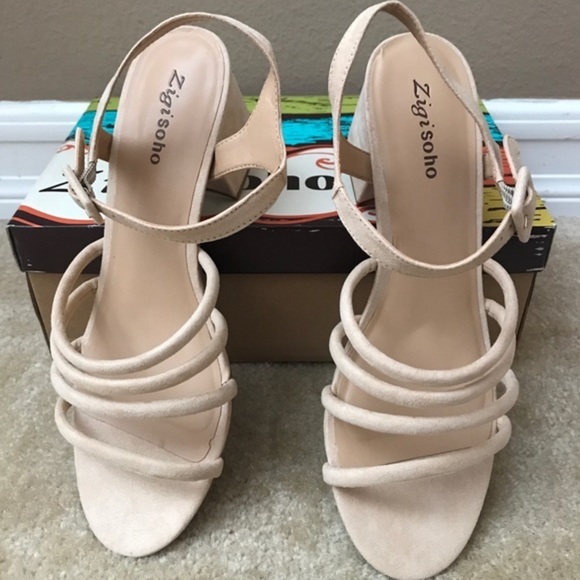 ZIGIny Women's Gladys Dress Sandal Natural Sz 10M - Picture 2 of 7